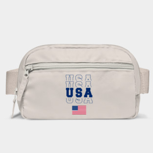 4th of July Patriotic American Flag usa vintage letter print Bag