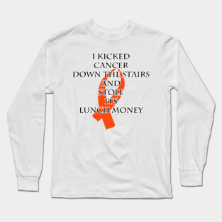 Cancer Bully (Orange Ribbon) Long Sleeve T-Shirt