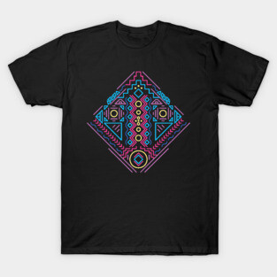 Native American Pattern in Retro Colours T-Shirt
