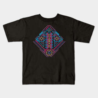 Native American Pattern in Retro Colours Kids T-Shirt