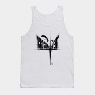 Dave Sim's Crossing Over Logo (black) Tank Top