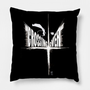 Dave Sim's Crossing Over Logo (White) Pillow