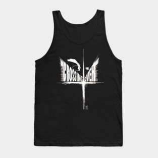 Dave Sim's Crossing Over Logo (White) Tank Top