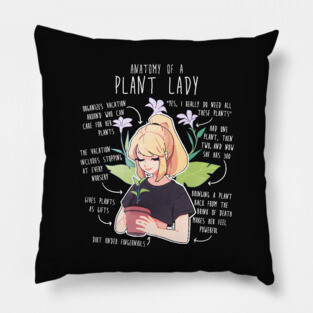 Plant Lady Anatomy Pillow