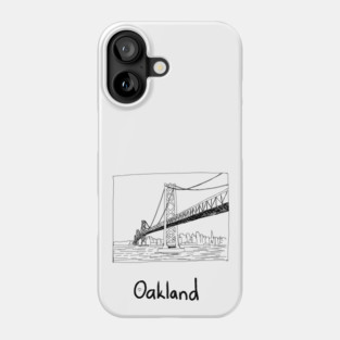 Cityscape Oakland California Phone Case