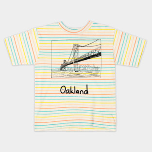Cityscape Oakland California Kids T-Shirt