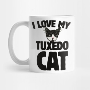 I love my tuxedo cat Mug