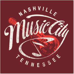Nashville Music City USA Vintage Posters and Art