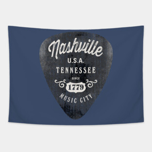 Nashville Music City USA Vintage Tapestry