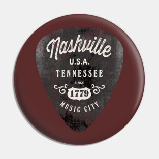 Nashville Music City USA Vintage Pin