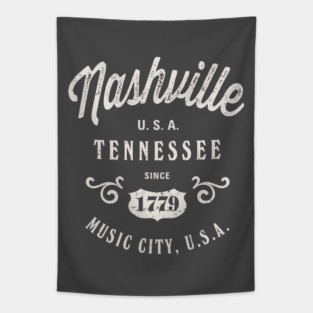 Nashville Tennessee USA Vintage Tapestry