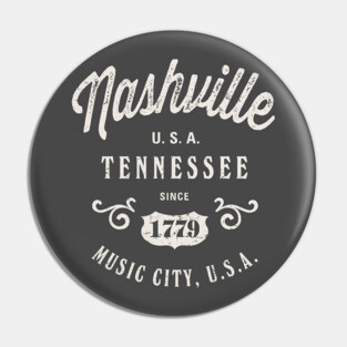 Nashville Tennessee USA Vintage Pin