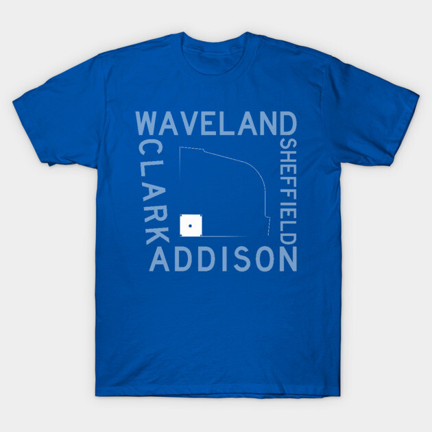 Streets Of Wrigley Field (Chicago Cubs) T-Shirt by Chicago To A Tee