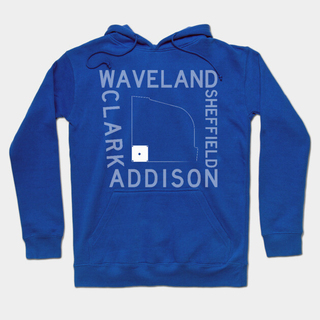 Streets Of Wrigley Field (Chicago Cubs) Hoodie by Chicago To A Tee