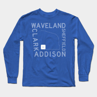 Streets Of Wrigley Field (Chicago Cubs) Long Sleeve T-Shirt