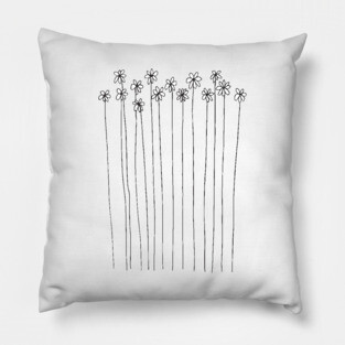 tall flowers Pillow