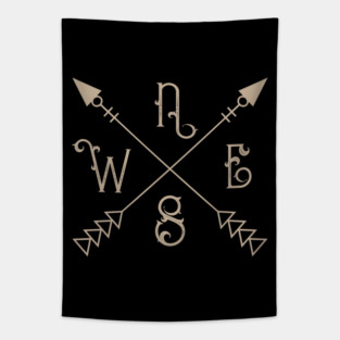 Compass North South East West Tapestry