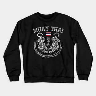 Muay Thai Fighter Kickboxing - Tiger Toi Muay Thailand Crewneck Sweatshirt