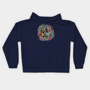 Be kind, flowers Kids Hoodie