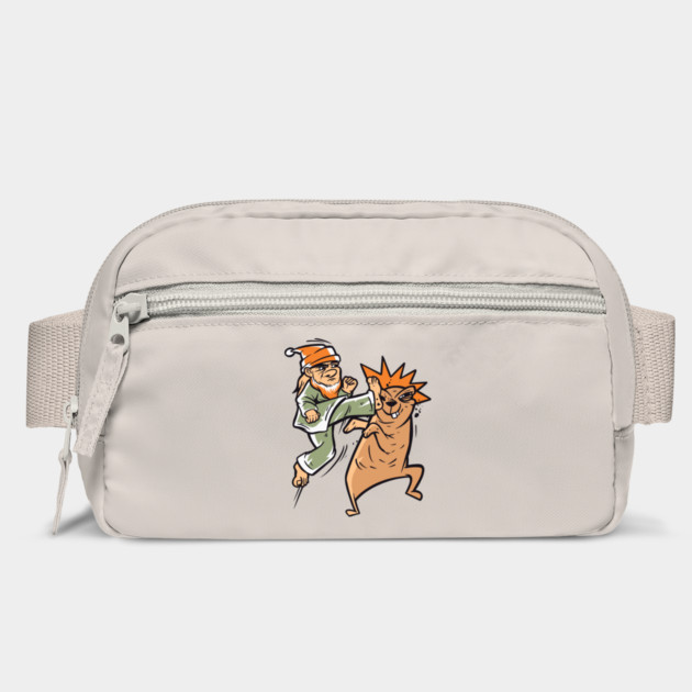 Lawn Gnome And Gopher Karate Fight by Cosmo Gazoo