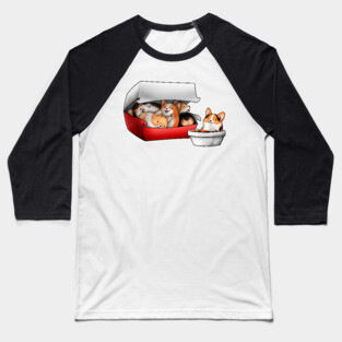 Corgi Nuggets Baseball T-Shirt