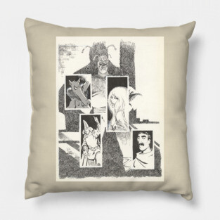 Dave Sim original cover art to Comics Journal 82 Pillow