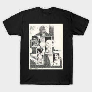 Dave Sim original cover art to Comics Journal 82 T-Shirt