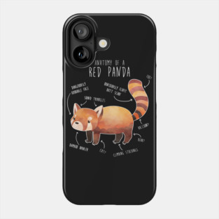 Red Panda Anatomy Phone Case