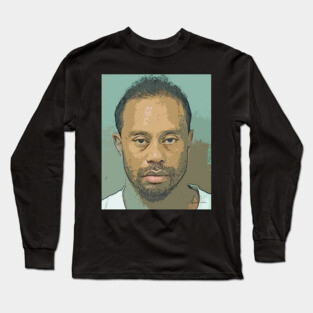 Tiger Woods Mugshot Long Sleeve T-Shirt