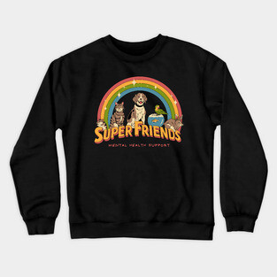 Super Mental Health Friends Crewneck Sweatshirt