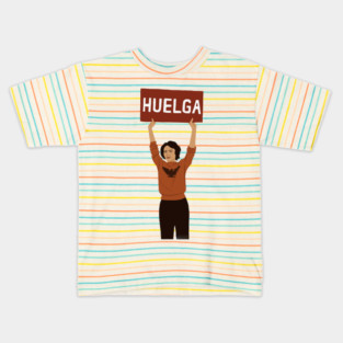 Dolores Huerta Labor Hero Illustration Kids T-Shirt