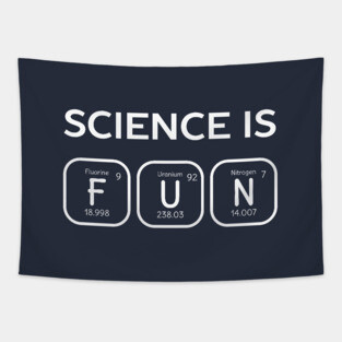 Science is fun periodic table of elements Tapestry
