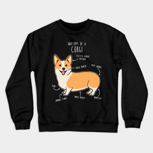 Corgi Anatomy Crewneck Sweatshirt