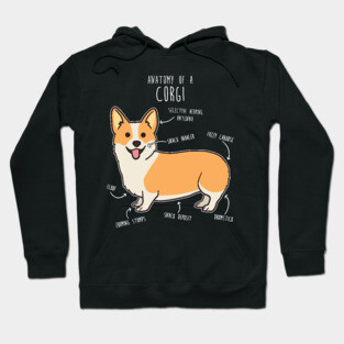 Corgi Anatomy Hoodie