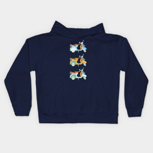 Italian motorbike Kids Hoodie