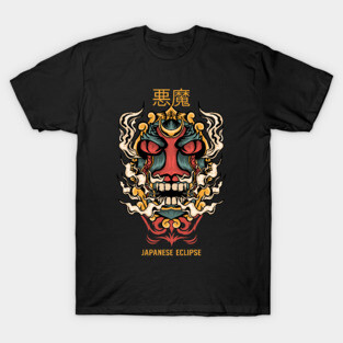 Japanese Art Harajuku Tattoo Samurai Mask T-Shirt