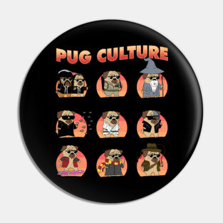 Pug Culture - Movies Pin