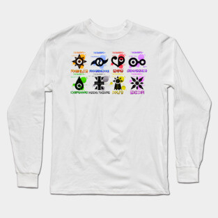 Digimon Crests Long Sleeve T-Shirt
