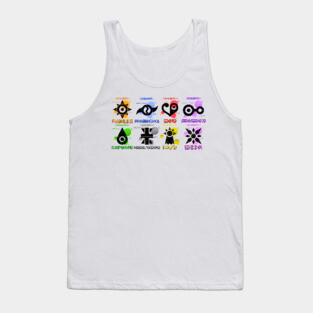 Digimon Crests Tank Top
