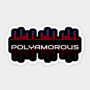 Music Equalizer Bars - Polyamorous Sticker