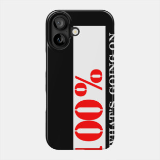 not one hundred percent sure whats going on Phone Case