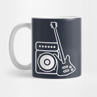 Bass Guitar (White) Mug
