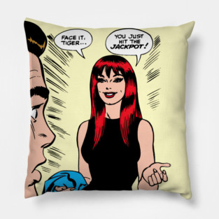 Mary Jane Watson - Face It, Tiger... Panel (Pop Colors) Pillow