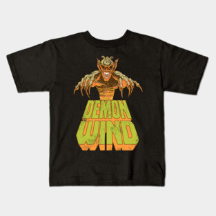 Demon Wind // Classic Cult Horror Design Kids T-Shirt