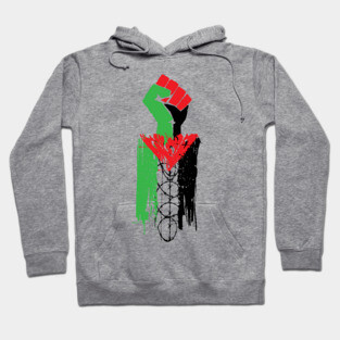 Palestinian Resistance - Free Palestine, Human Rights, Raised Fist, Anti Colonial, Anti Imperialist Hoodie