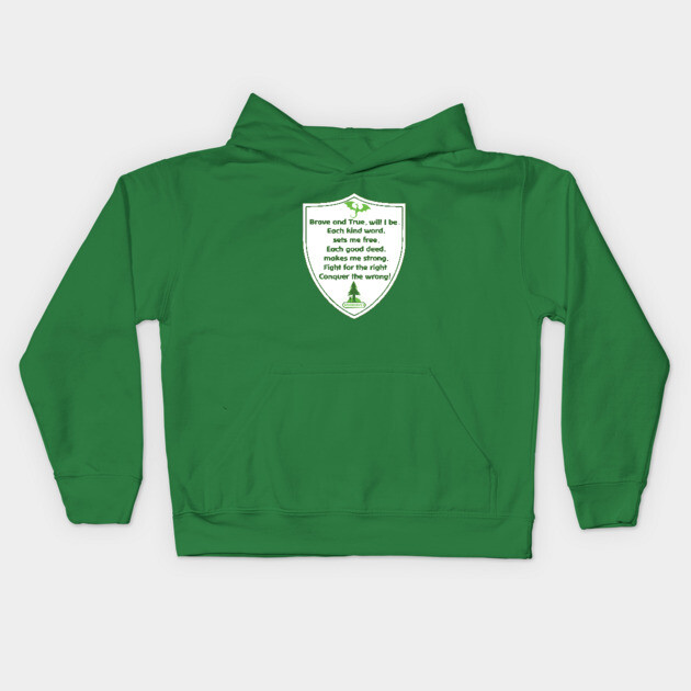 BRAVE AND TRUE Kids Hoodie by Woodhaven School