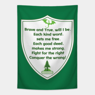 BRAVE AND TRUE Tapestry