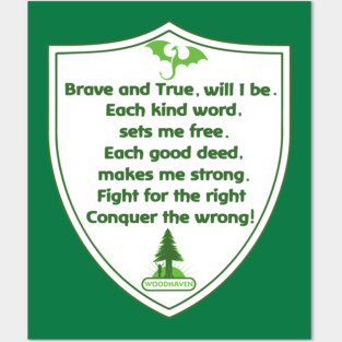 BRAVE AND TRUE Posters and Art