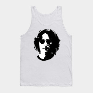 john Lennon Print on Back Tank Top