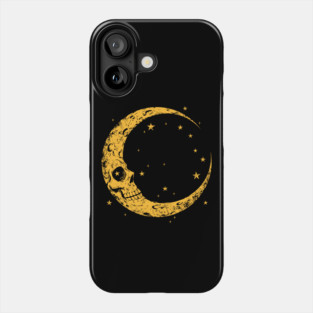 Spooky Skull Moon Phone Case